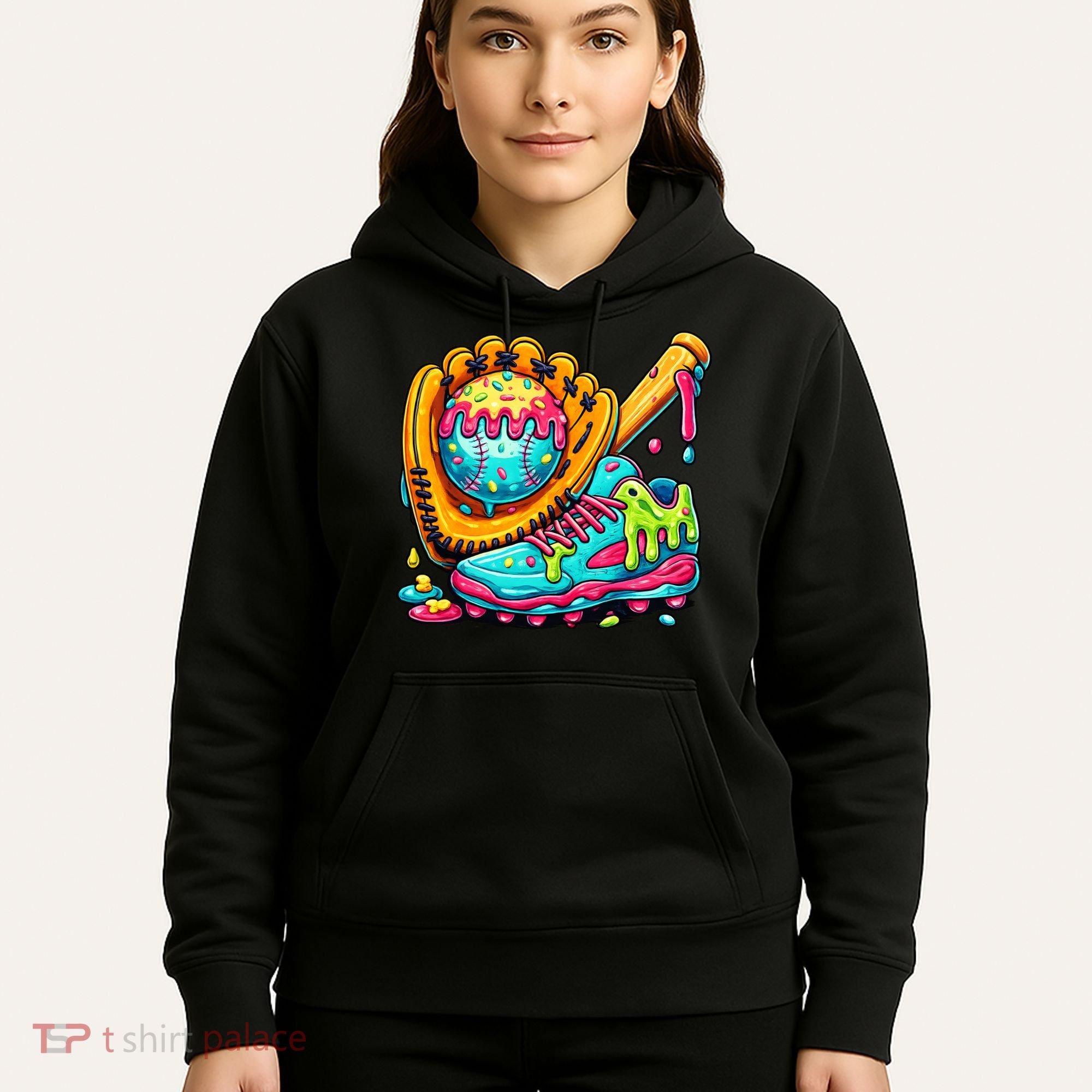 Ice Cream Drip Baseball Stuff Hoodie