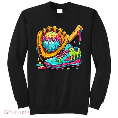 Ice Cream Drip Baseball Stuff Sweatshirt