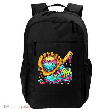 Ice Cream Drip Baseball Stuff Backpack