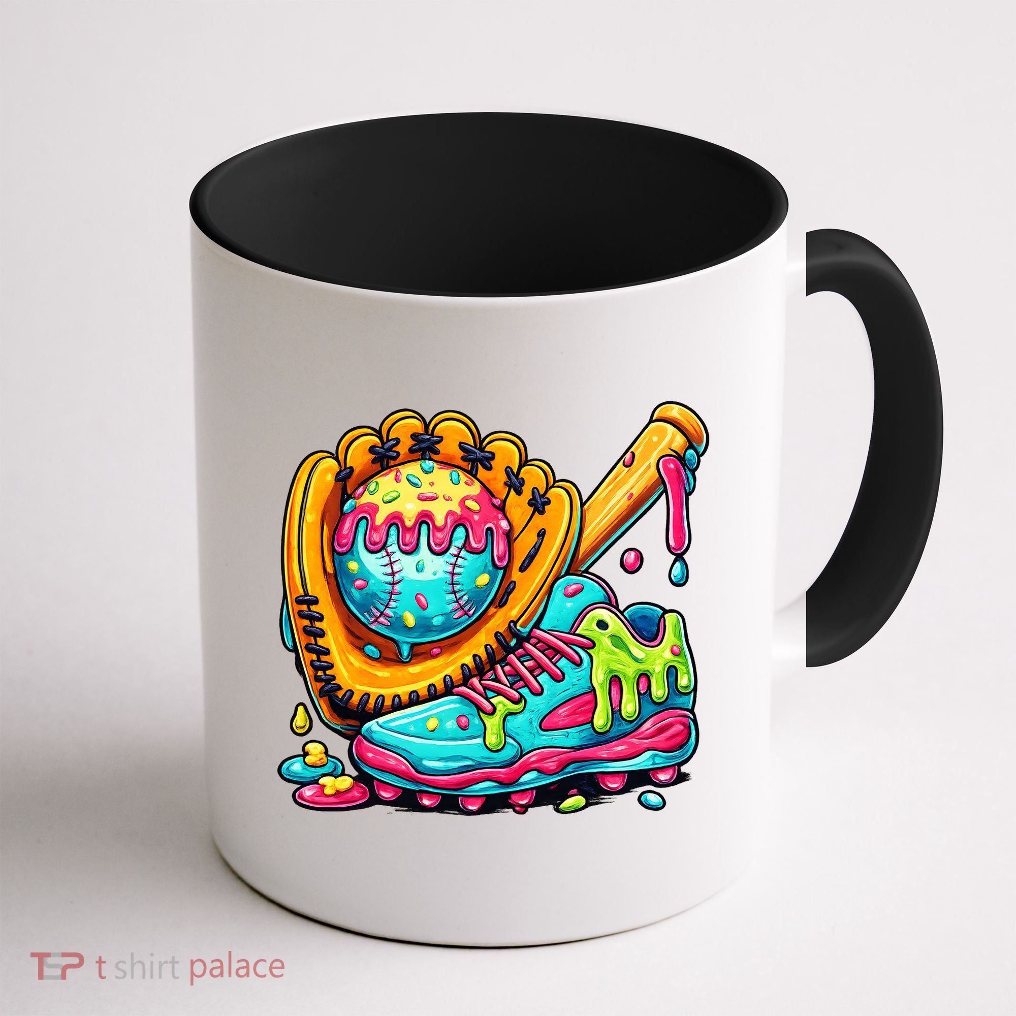 Ice Cream Drip Baseball Stuff Coffee Mug