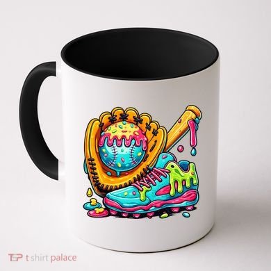 Ice Cream Drip Baseball Stuff Coffee Mug