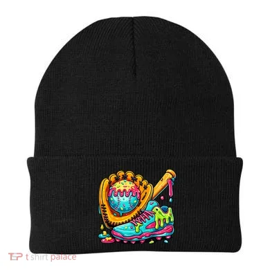 Ice Cream Drip Baseball Stuff Beanie