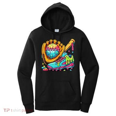 Ice Cream Drip Baseball Stuff Women's Hoodie