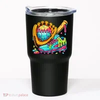 Ice Cream Drip Baseball Stuff Tumbler thumb 0