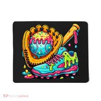Ice Cream Drip Baseball Stuff Mousepad thumb 0