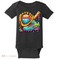 Ice Cream Drip Baseball Stuff Baby Bodysuit thumb 0