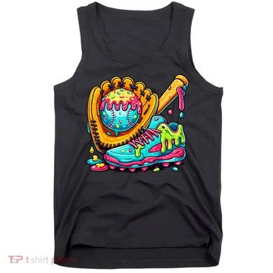Ice Cream Drip Baseball Stuff Tank Top