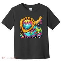 Ice Cream Drip Baseball Stuff Toddler T-Shirt thumb 0