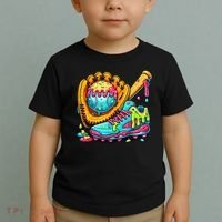Ice Cream Drip Baseball Stuff Toddler T-Shirt thumb 2