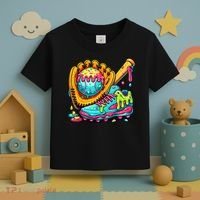 Ice Cream Drip Baseball Stuff Toddler T-Shirt thumb 3