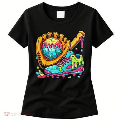 Ice Cream Drip Baseball Stuff Women's T-Shirt
