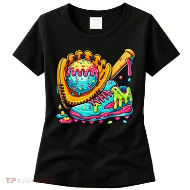 Ice Cream Drip Baseball Stuff Women's T-Shirt