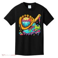 Ice Cream Drip Baseball Stuff Kids T-Shirt thumb 0