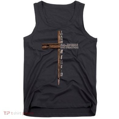 I Can Do All Things Through Christ Who Strengthens Me Cross Tank Top