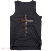 I Can Do All Things Through Christ Who Strengthens Me Cross Tank Top thumb 0