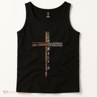 I Can Do All Things Through Christ Who Strengthens Me Cross Tank Top thumb 2