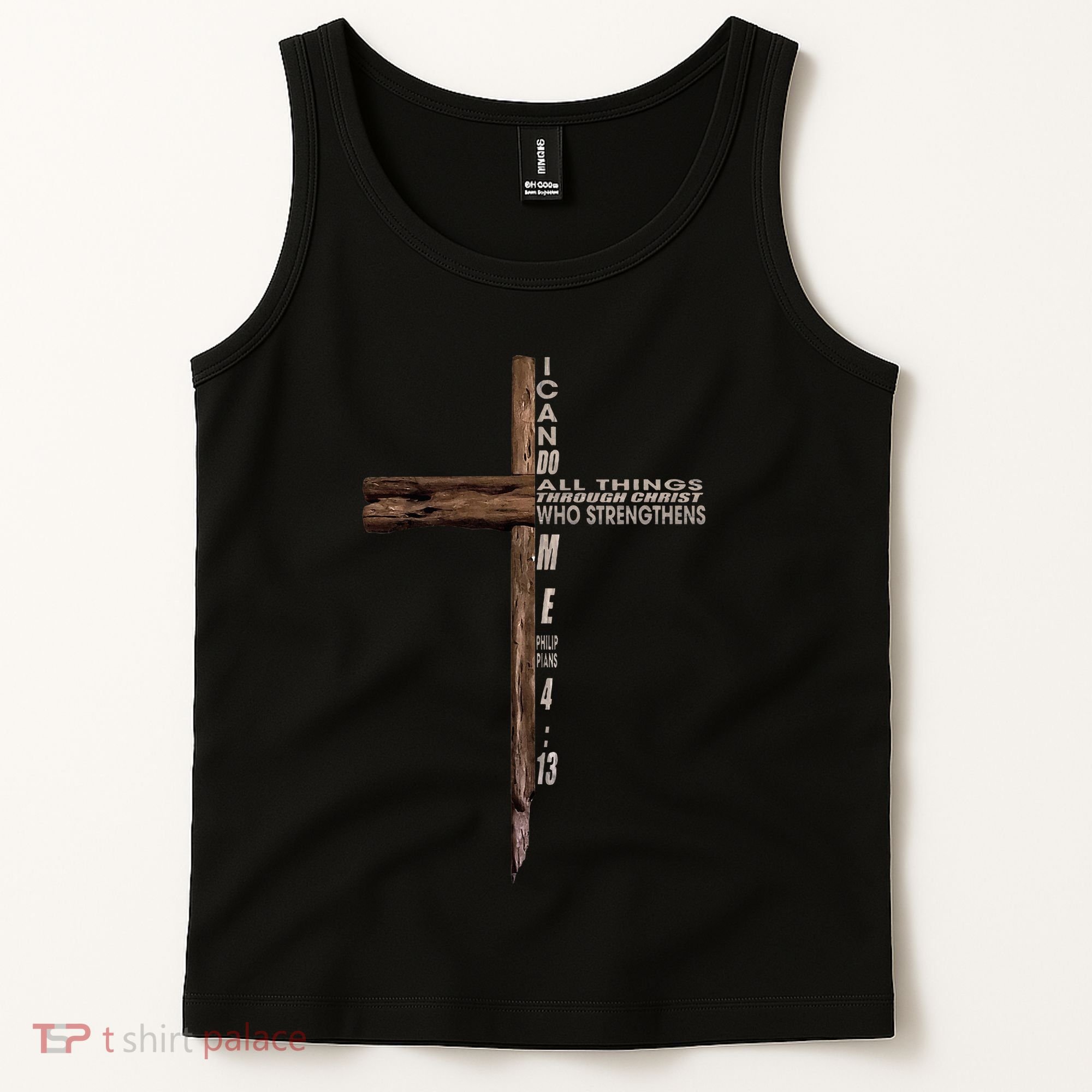 I Can Do All Things Through Christ Who Strengthens Me Cross Tank Top