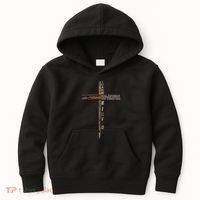 I Can Do All Things Through Christ Who Strengthens Me Cross Kids Hoodie thumb 0