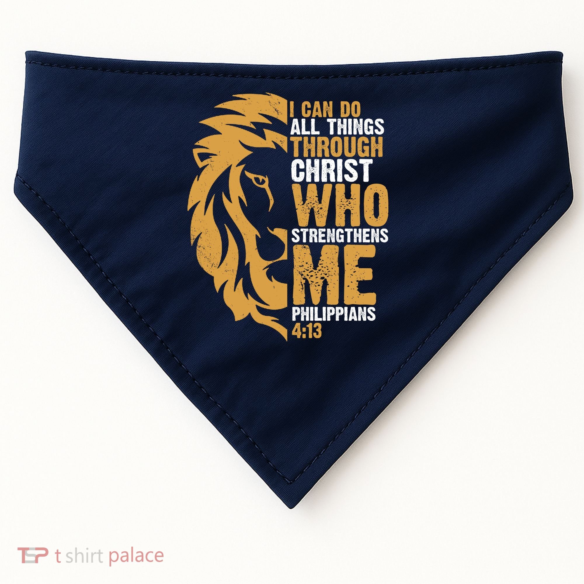 I Can Do All Things Through Christ Who Strengthens Me Philippians 4:13 USA-Made Doggie Bandana