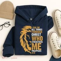 I Can Do All Things Through Christ Who Strengthens Me Philippians 4:13 Hoodie thumb 4