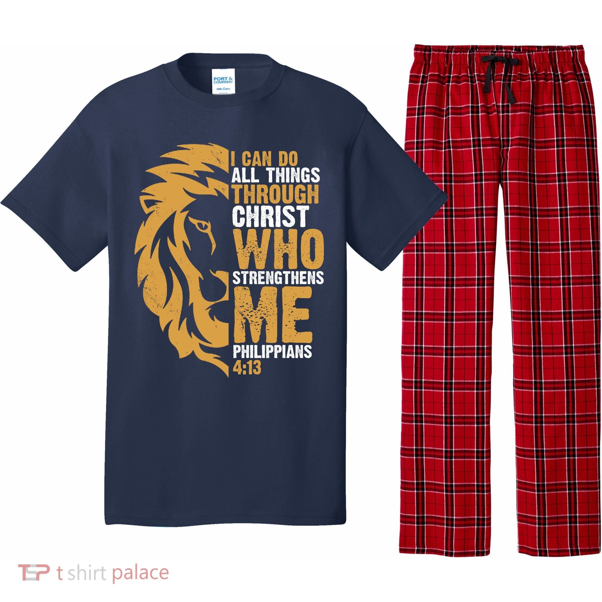 I Can Do All Things Through Christ Who Strengthens Me Philippians 4:13 Pajama Set