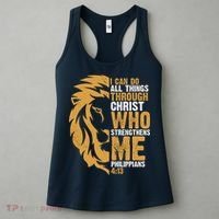 I Can Do All Things Through Christ Who Strengthens Me Philippians 4:13 Women's Tank Top thumb 3