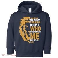 I Can Do All Things Through Christ Who Strengthens Me Philippians 4:13 Toddler Hoodie thumb 0