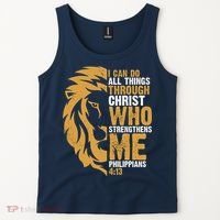 I Can Do All Things Through Christ Who Strengthens Me Philippians 4:13 Tank Top thumb 2