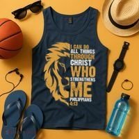 I Can Do All Things Through Christ Who Strengthens Me Philippians 4:13 Tank Top thumb 4
