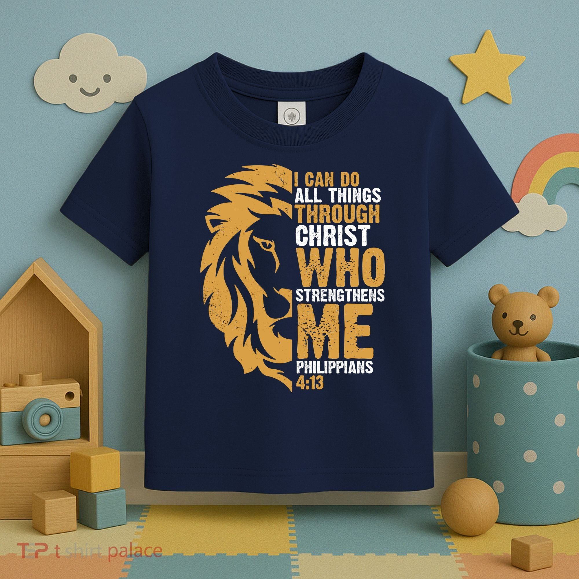 I Can Do All Things Through Christ Who Strengthens Me Philippians 4:13 Toddler T-Shirt