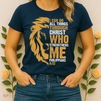 I Can Do All Things Through Christ Who Strengthens Me Philippians 4:13 Women's T-Shirt thumb 2