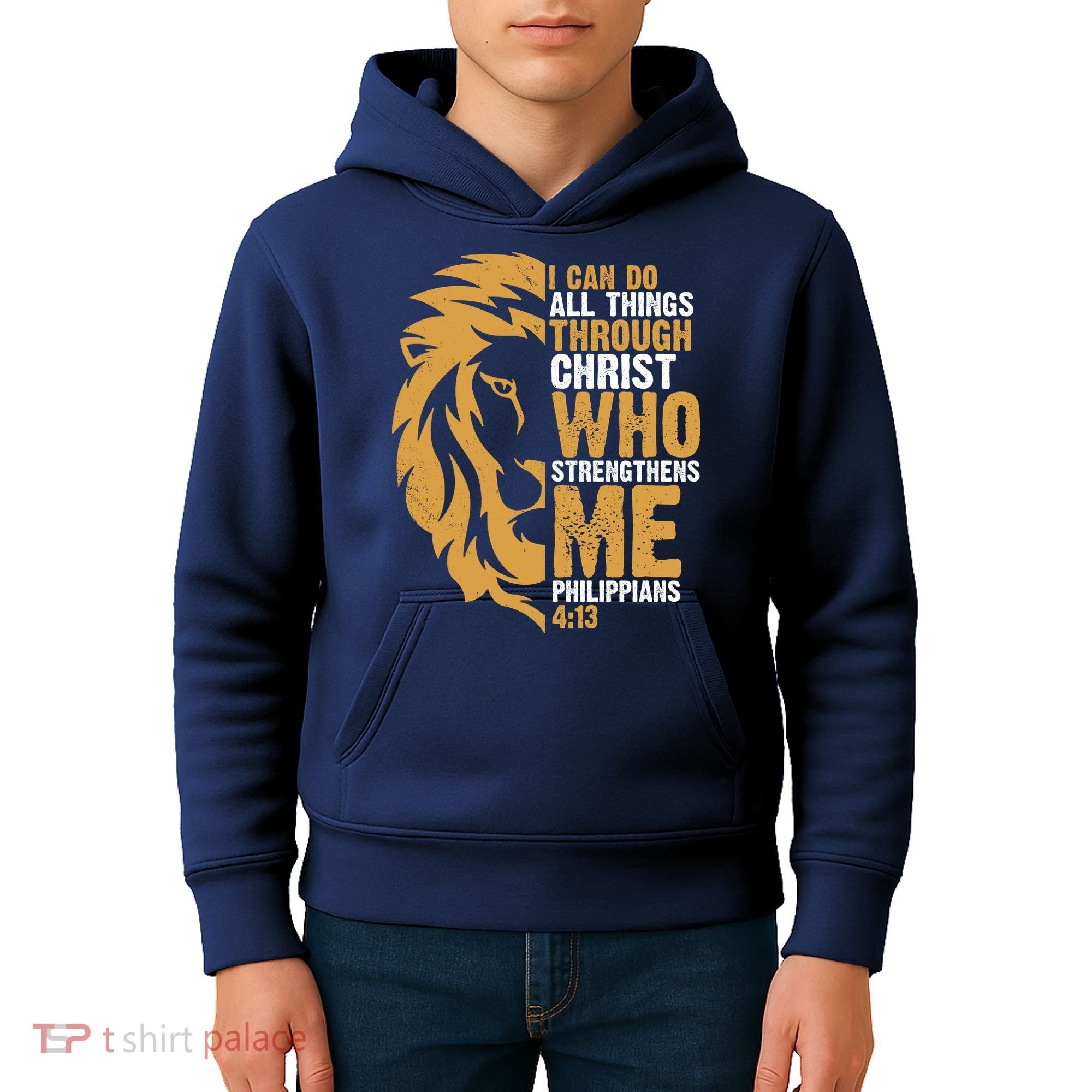 I Can Do All Things Through Christ Who Strengthens Me Philippians 4:13 Kids Hoodie