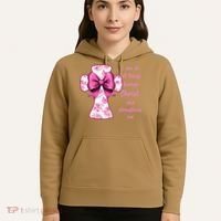 I Can Do All Things Through Christ Toile Cross And Bow Hoodie thumb 5