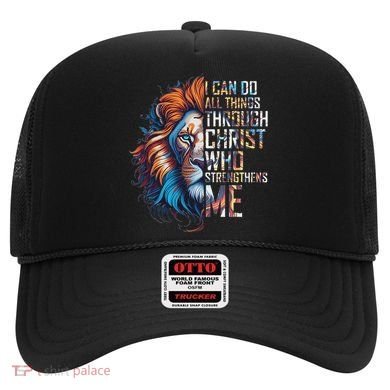 I Can Do All Things Through Christ Lion Faith Religious Hat