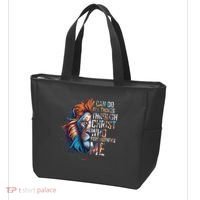 I Can Do All Things Through Christ Lion Faith Religious Tote Bag thumb 3