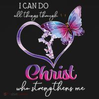 I Can Do All Things Through Christ Butterfly Art Easter Day Backpack thumb 2