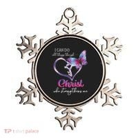 I Can Do All Things Through Christ Butterfly Art Easter Day Ornament thumb 0