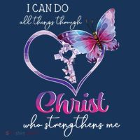 I Can Do All Things Through Christ Butterfly Art Easter Day Mousepad thumb 1