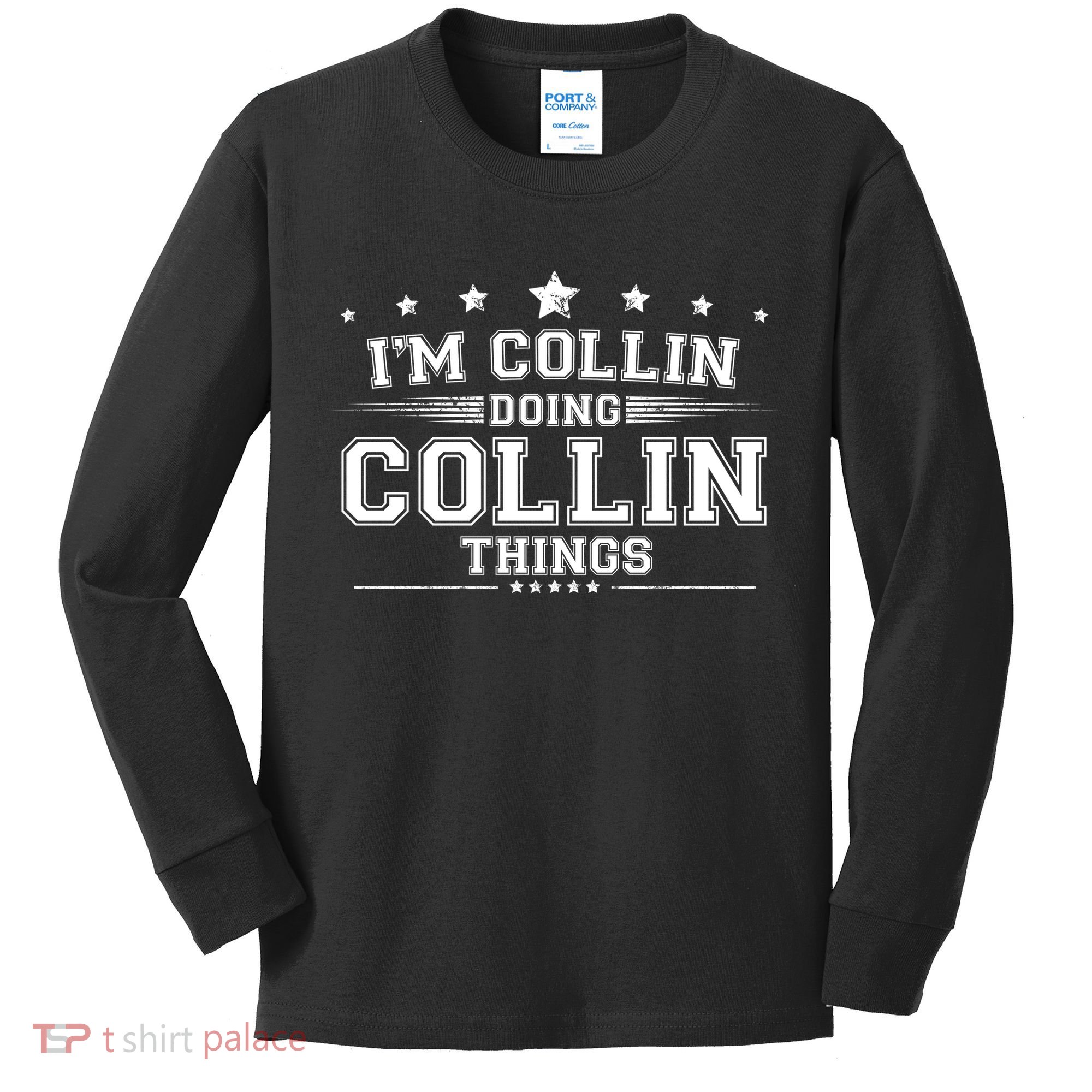 Im Collin Doing Collin Things Kids Long Sleeve Shirt