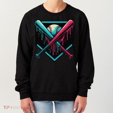 Ice Cream Dripping Baseball Home Plate Drip Respect The Women's Sweatshirt