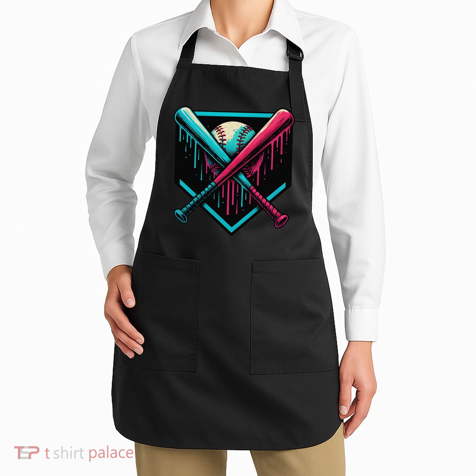 Ice Cream Dripping Baseball Home Plate Drip Respect The Apron