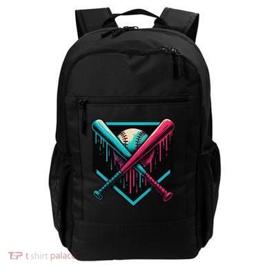 Ice Cream Dripping Baseball Home Plate Drip Respect The Backpack