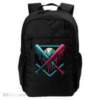 Ice Cream Dripping Baseball Home Plate Drip Respect The Backpack thumb 0