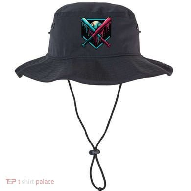 Ice Cream Dripping Baseball Home Plate Drip Respect The Bucket Hat