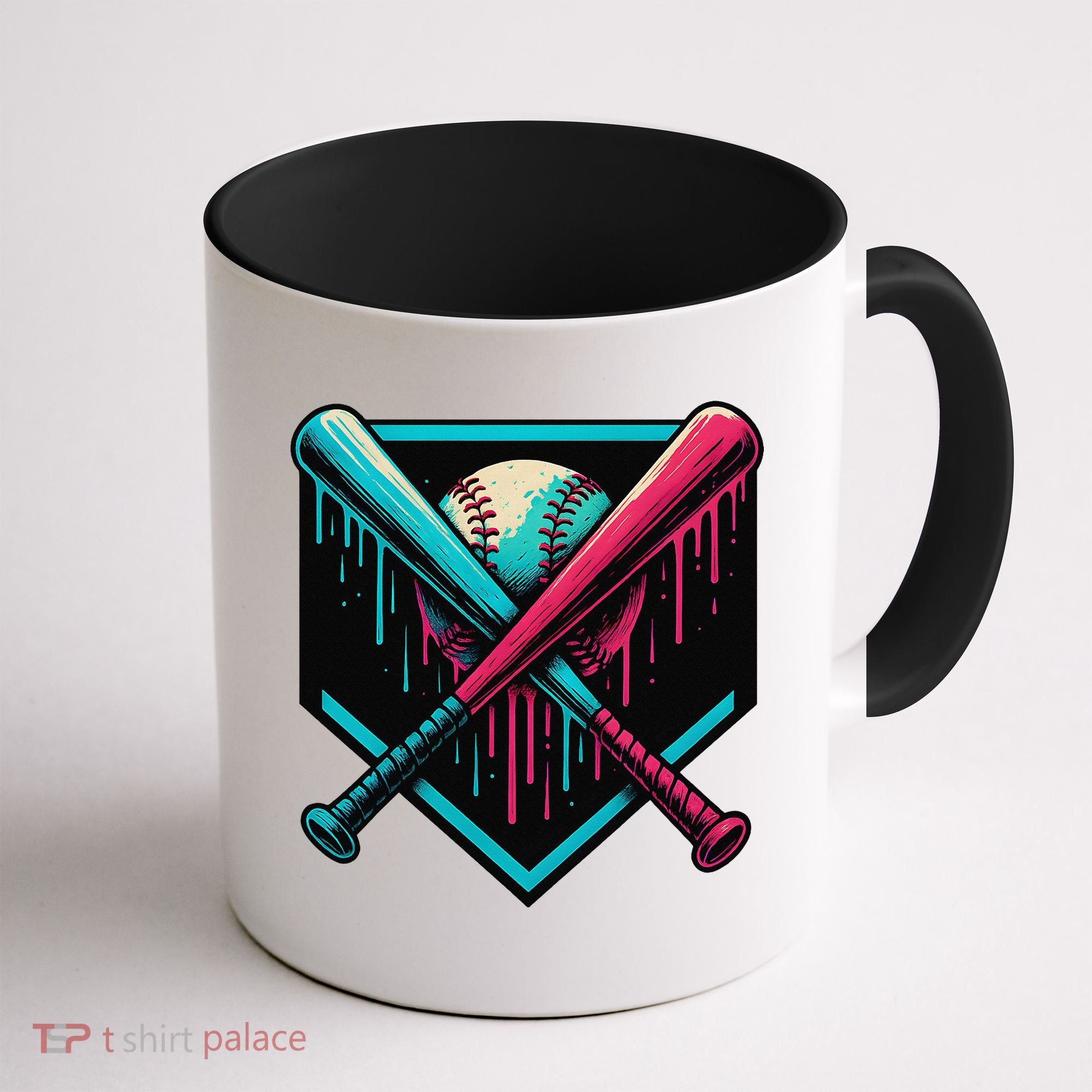 Ice Cream Dripping Baseball Home Plate Drip Respect The Coffee Mug