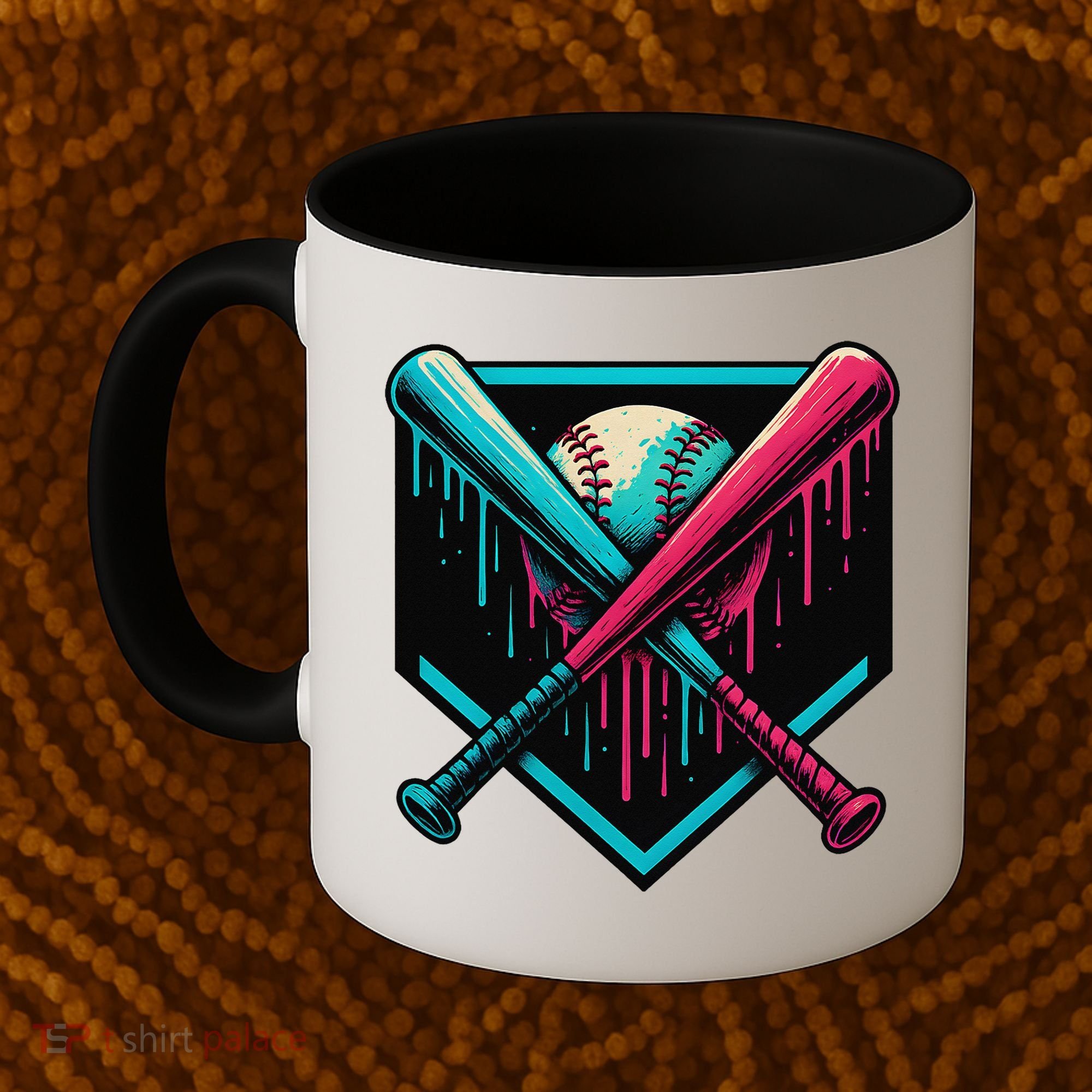 Ice Cream Dripping Baseball Home Plate Drip Respect The Coffee Mug