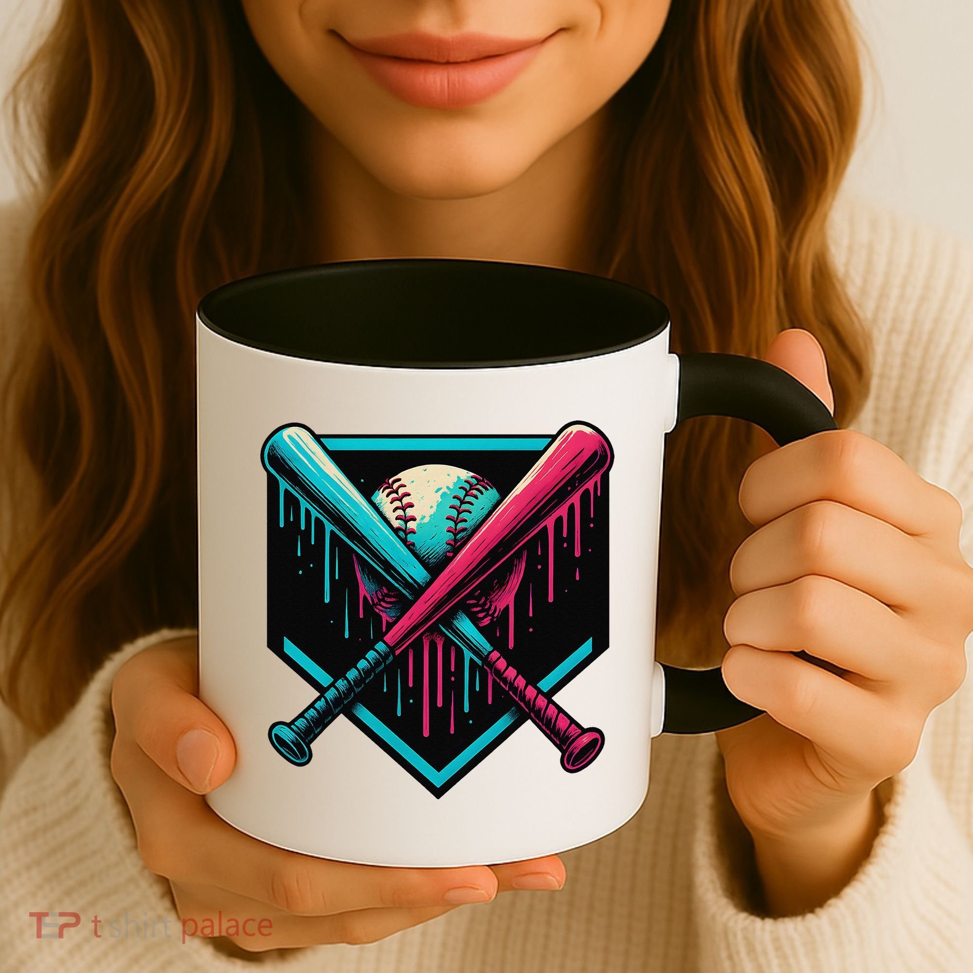 Ice Cream Dripping Baseball Home Plate Drip Respect The Coffee Mug