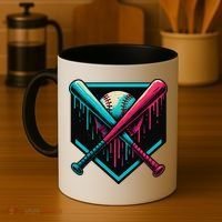 Ice Cream Dripping Baseball Home Plate Drip Respect The Coffee Mug thumb 4