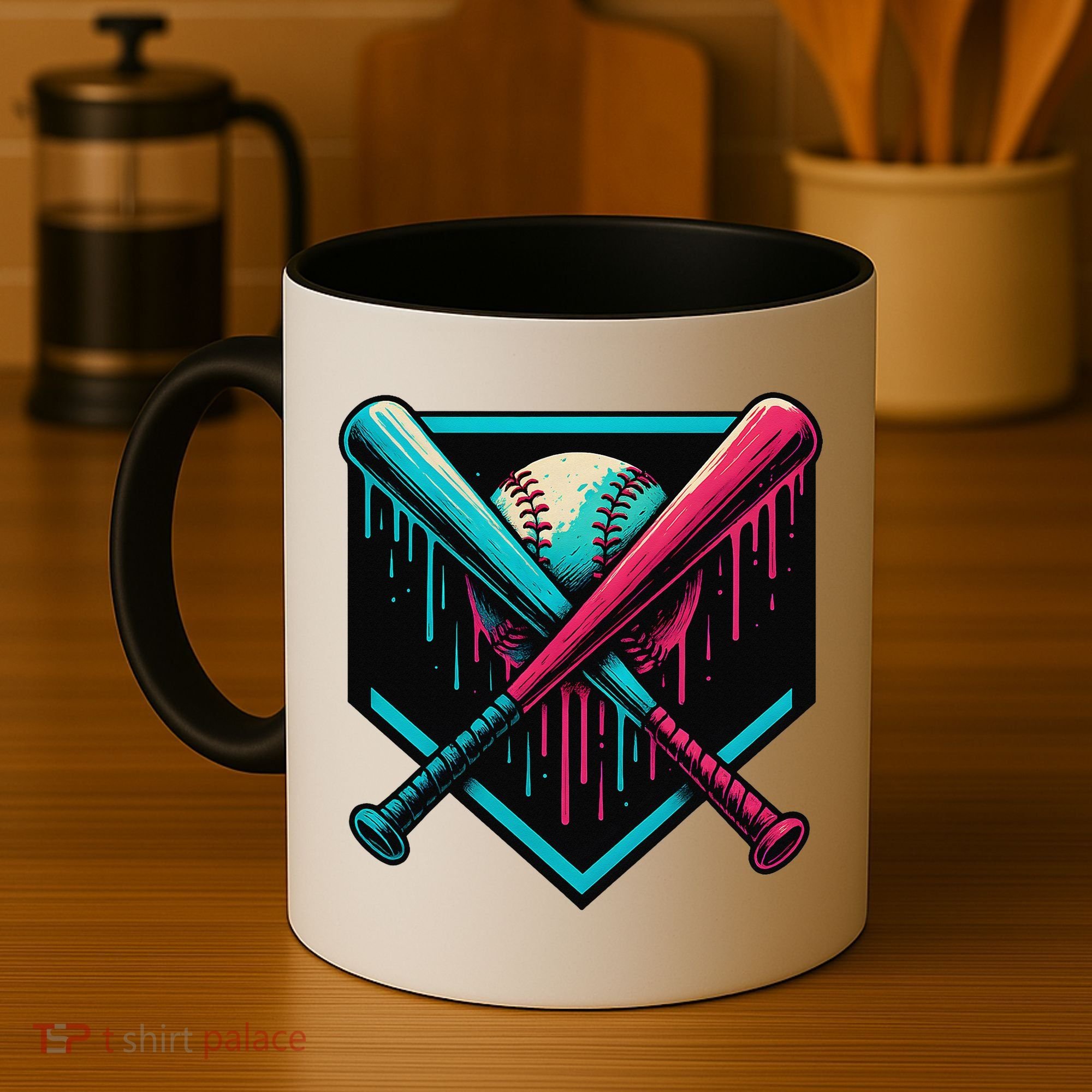 Ice Cream Dripping Baseball Home Plate Drip Respect The Coffee Mug