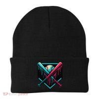 Ice Cream Dripping Baseball Home Plate Drip Respect The Beanie thumb 0